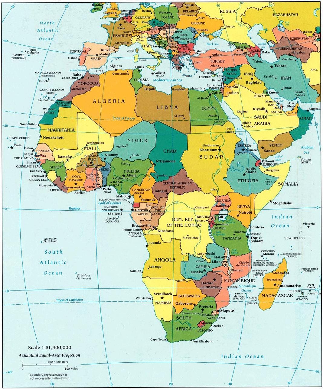 Térkép afrika katar
