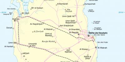 Katar út útvonal térkép
