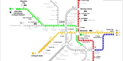 Katar metró térkép