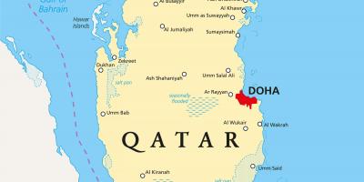 Katar térkép városok